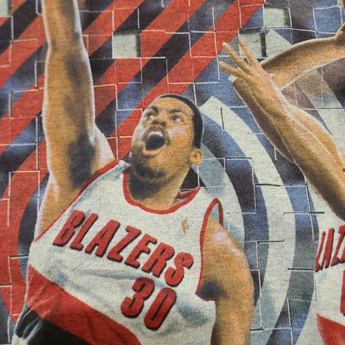 NBA Portland Trailblazers vintage ProPlayer y2k t shirt Jailblazers dame blazers - Picture 4 of 10