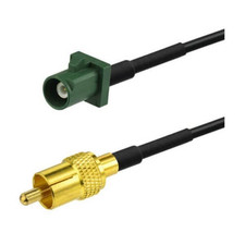 Fakra E Male to RCA Male with Extension RF Cable for Car Reverse Backup Rear Vie
