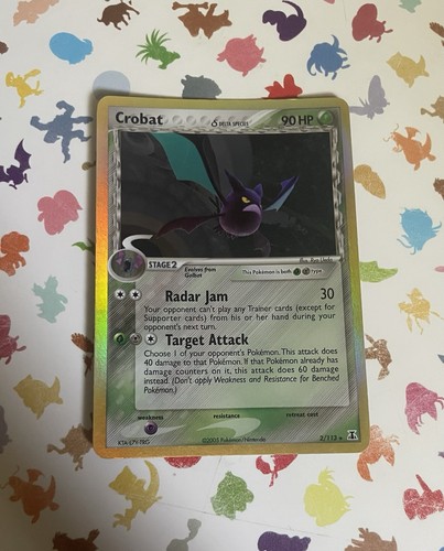 Pokemon TCG Crobat Delta Species 2/113 Holo EX Delta Species Set NM/LP Condition