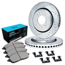 For Mitsubishi Mighty Max 86-96 Brake Kit eLINE Series Drilled & Slotted Front