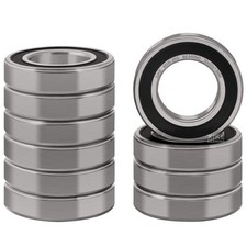 10 Pcs 6006-2RS Double Rubber Seal Bearings 30x55x13mm, Pre-Lubricated and St...