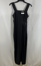 Topshop Women's Jumpsuit Black NWT D-Ring Belted Wide Leg Cropped Sz 2
