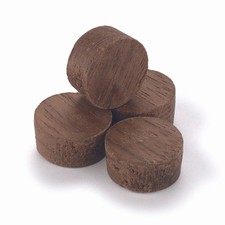 Walnut Side Grain Screw Hole Plugs 1/2" 15 pack