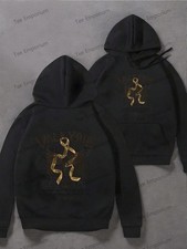 Men'S Gothic Skull Crossbones Hoodie - Black with Golden Print, Drawstring  Kan