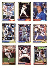 Lot Of (17) 1992 Topps Baseball Cards