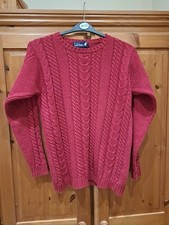 Tulchan Women's Red Jumper 100% Cotton Long Sleeve  Small