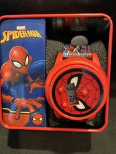 Spiderman Spinner Light Up LCD Kids Watch