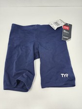 Tyr Durafast Jammer Swimsuit Navy Blue Mens 22 New With Tags 49.99