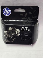 HP 67XL High Yield Black Original Ink Cartridge 3YM57AN   NEW 