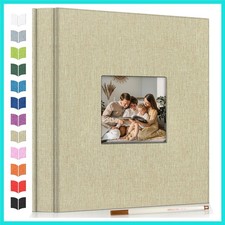 Photo Album Self Adhesive Scrapbook Album for 3x5 4x6 5x7 8x10 Pictures,40 Pa...