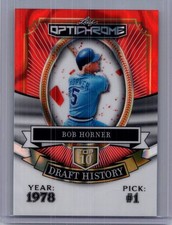 Bob Horner 2025 Leaf Optichrome Baseball 1/1 Pre Production Proof