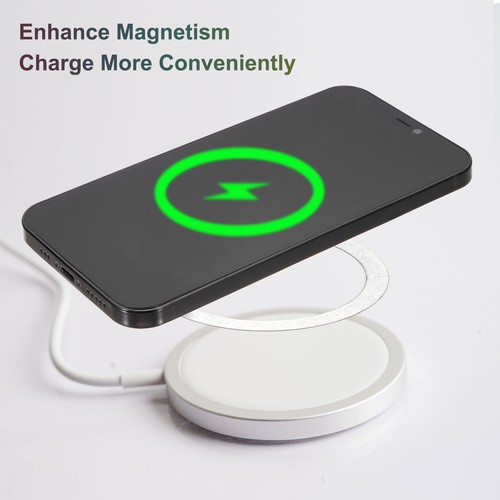 5Pcs Magnetic Sticker Ring Magnetic Adapter Ring Black - Photo 5/7