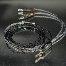 1x Hifi 4.4mmtrrs plug Pure Silver Cable For Sennheiser HD800 HD800S