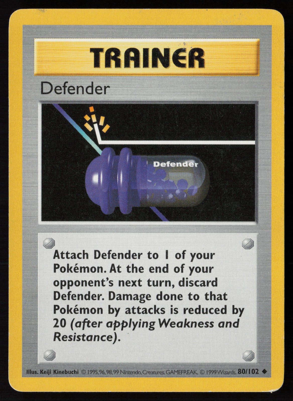 Base Set (Shadowless) #080/102 Defender