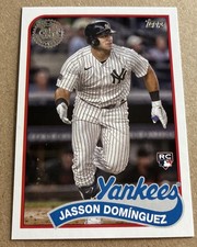Jasson Dominguez Rookie 2024 Topps Update Card Rc 1989 35th Anniversary #89us-10. rookie card picture
