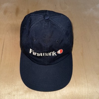 First Bank Blue Cotton Baseball Cap Hat