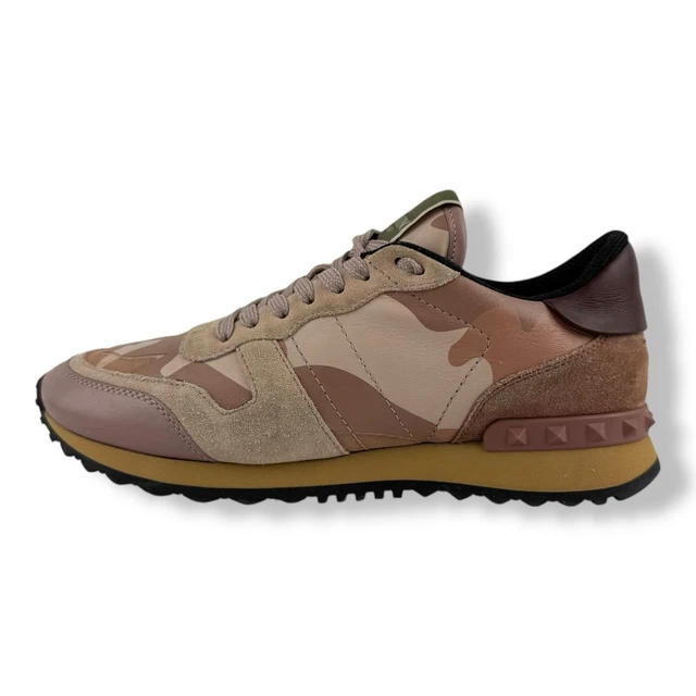 Valentino Garavani Rockrunner CAMO Women’s Trainers Pink UK 5 EU 38