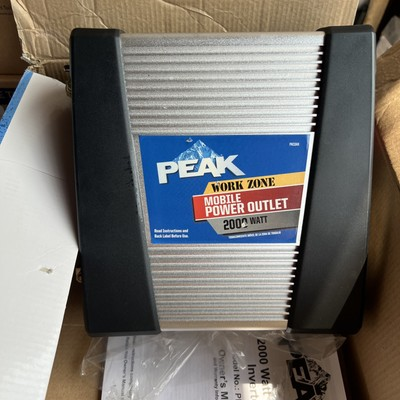 #ad Peak PKCOAX Work Zone 2000 Watt Mobile Power Outlet Inverter FOR PARTS ONLY $59.99