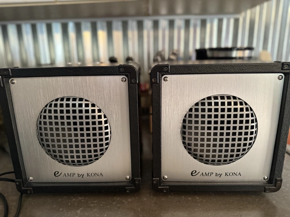 Kona Keamp iPod 和吉他扩音器带旅行箱和麦克风-效果很好! — 第 3/4 张图片