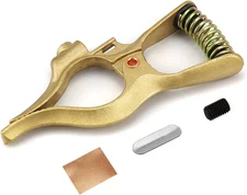 300-Amp T-Style Welding Ground Clamp Brass