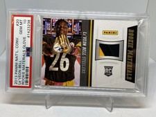 2013 NATIONAL CONVENTION ROOKIE RC MATERIALS GLOVE LE'VEON BEL PSA 10 GEM POP 1