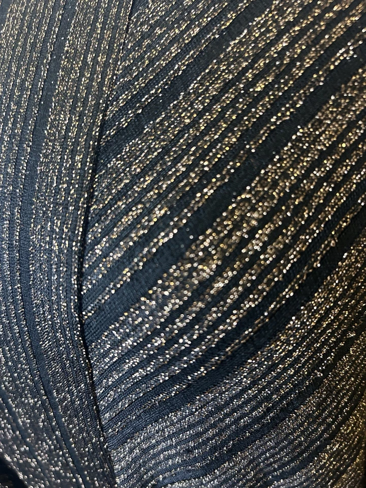 Nuevo con etiquetas Vestido de Fiesta Lane Bryant Negro y Bronce con Cinturón Talla 18/20 Foto 2 de 4