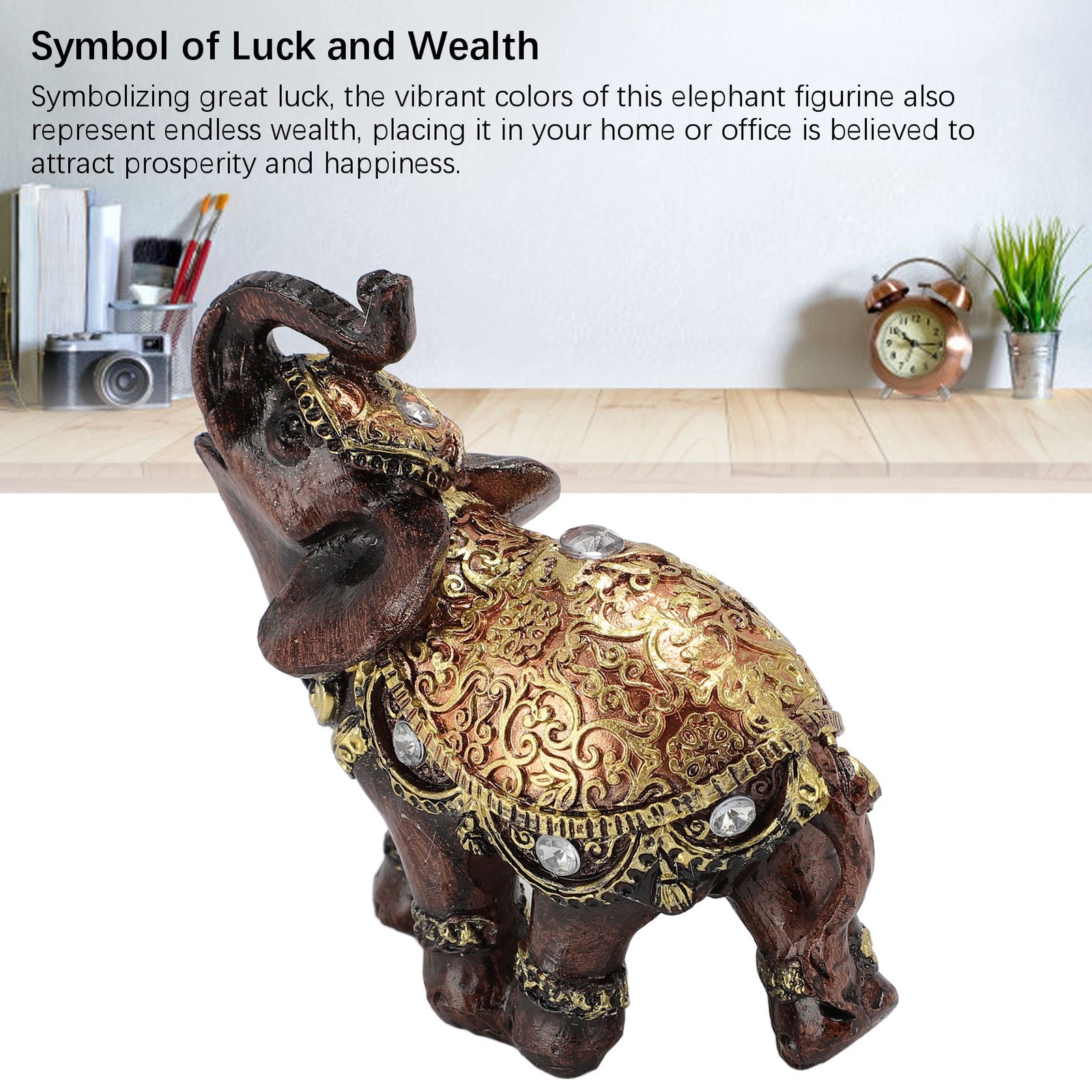 ✿ Elephant Sculpture Elephant Statue Symbol Of Luck For Housewarming Gift