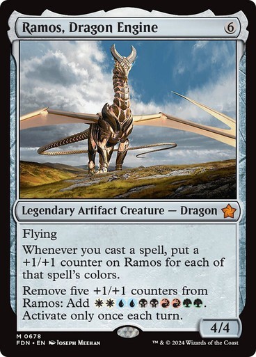 Ramos, Dragon Engine NM Mythic MTG Foundations [FDN] Legendary Artifact Regular