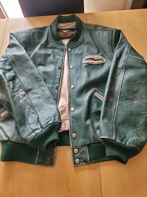 Lederjacke herren l grün  Harley Davidson