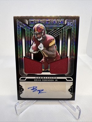 Damaged Brian Robinson Jr. 2022 Obsidian - Rookie Jersey Ink #RJI-BRO /175 Auto