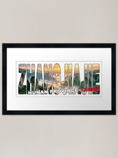 ZHANGJIAJIE Hunan Province CHINA -  Framed Wall Art Poster Canvas Print ...