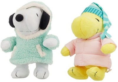 2024 Peanuts Snoopy & Woodstock Plush Set CVS Exclusive Winter Jackets 10''