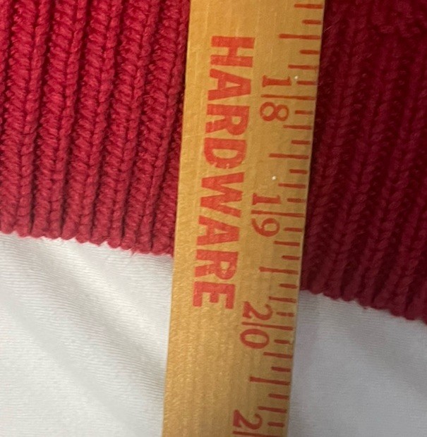 Universal Thread Bobbin Red Cable Knit Pullover  … - image 3