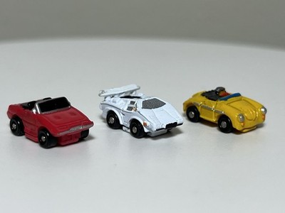 Micro Machines Mini Insiders BONUS Lot White Lamborghini Countach Yellow Porsche