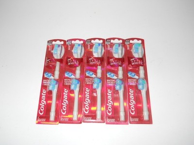 Colgate 360 Optic White Soft Toothbrush Head Replacement, Lot of 5, 10 total pcs