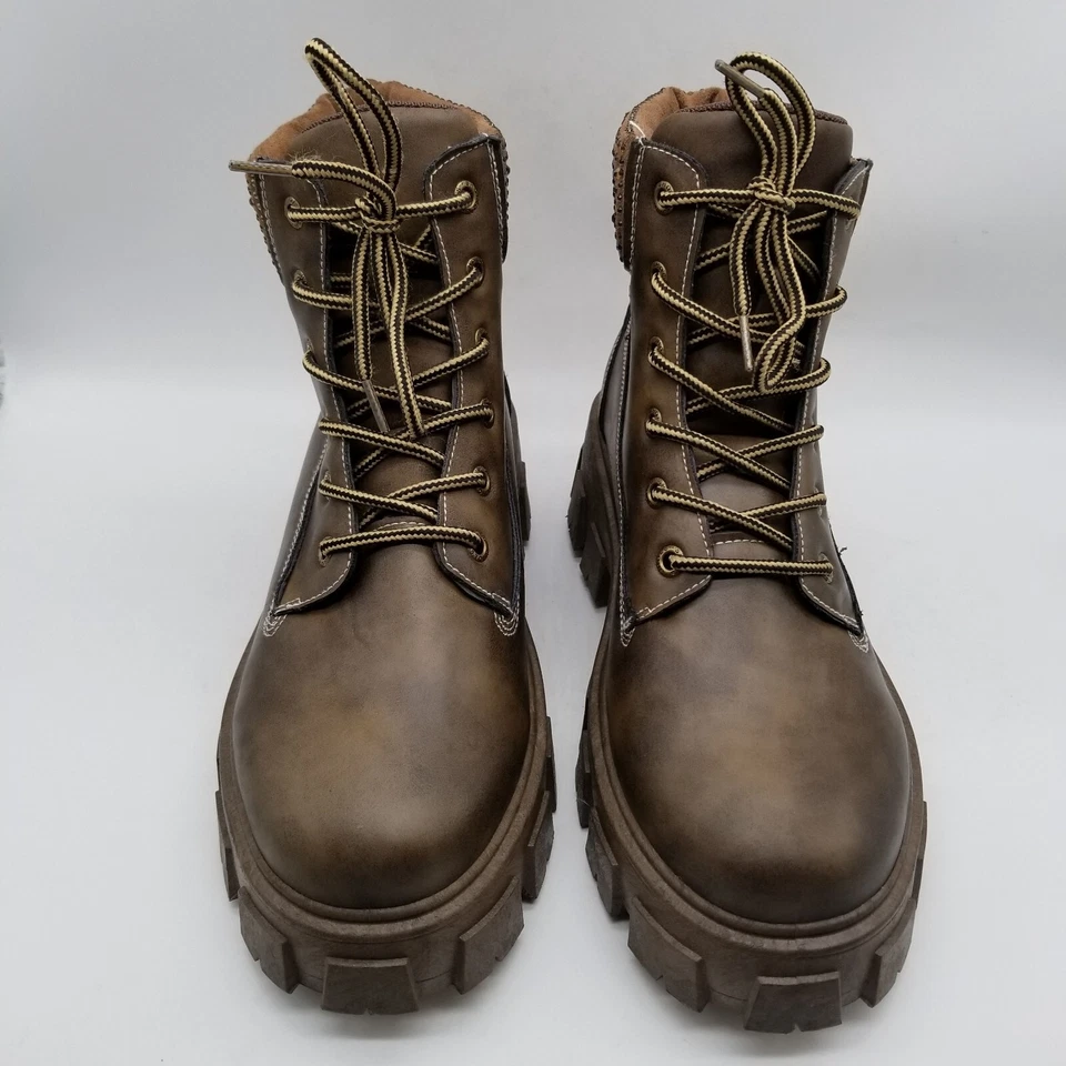 Cape Robbin Womens Brown Luciana  Combat Boots Size 10 - Image 2 of 4