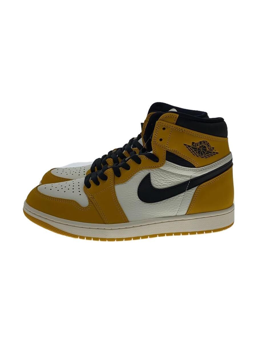 Nike High Top Sneakers AIR JORDAN 1 RETRO OG YELLOW OCHRE 28.5cm 