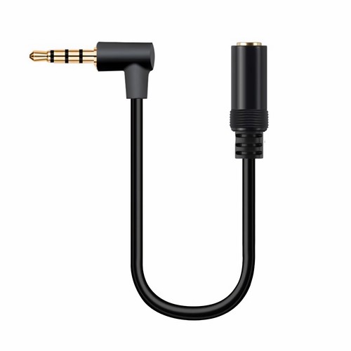 J44 30cm Câble Audio Coudée Rallonge 3,5mm Fiche À 3,5mm Douille