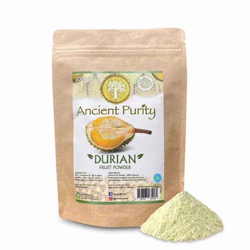 ANCIENT PURITY DURIAN FRUIT Powder 200g | Superfood High Protein Fats | Tryptophan Folate SALE