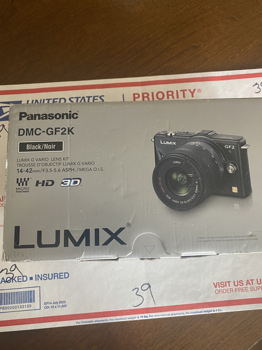 Panasonic LUMIX DMC-GF2 12.1MP Digital Camera - Black (Body