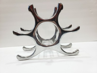 Pottery Barn Wine Rack Bottle Holder Countertop Holds 6 Bottles