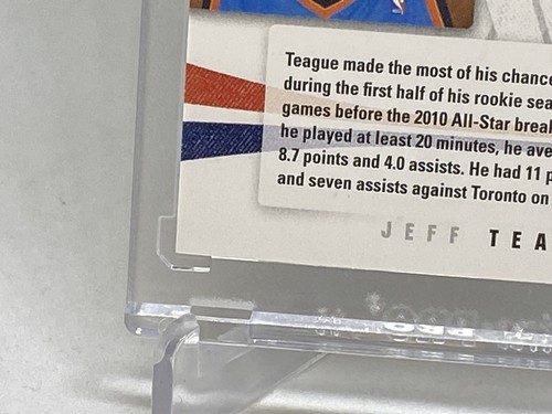 JAMES HARDEN ROOKIE AUTO RC SP /99 JEFF TEAGUE AUTOGRAPH SEASON UPDATE - Picture 10 of 12