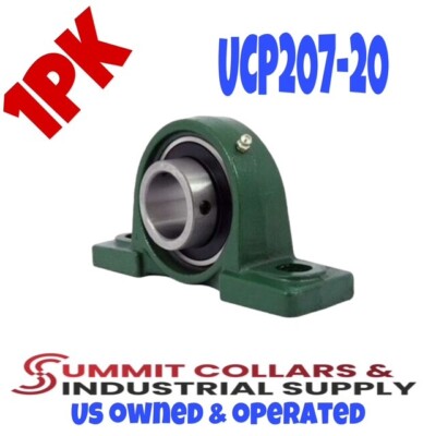 UCP207-20 Pillow Block Bearing 1-1/4'' Bore 2 Bolt (1PK)