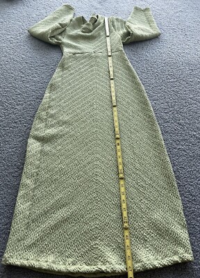 Free People Midi Sweater Dress Gabby Seamless Green Stretchy Fall Sz XS/S  New | eBay