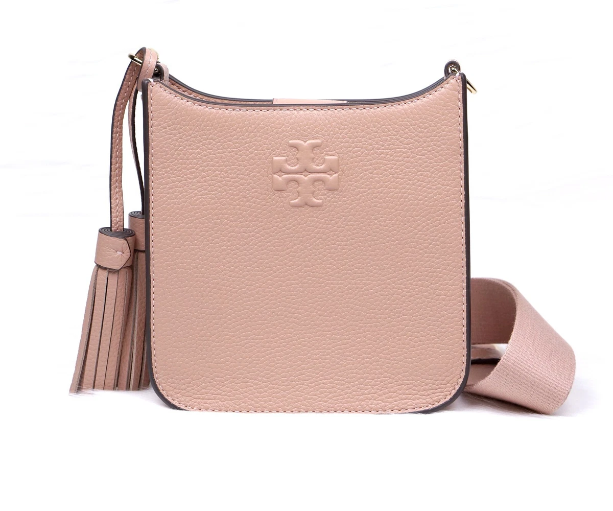 Tory Burch Thea Mini Web Shoulder Bag Pink Moon