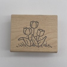 Great Impressions Flowers Rubber Stamp