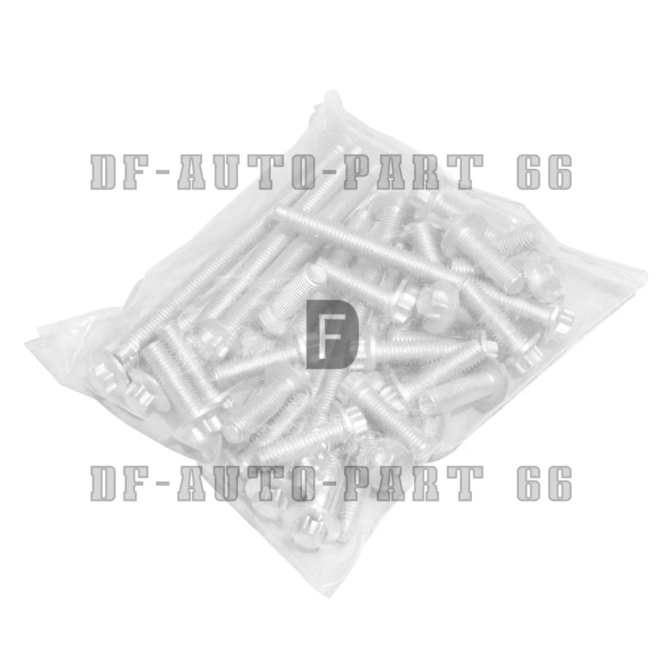 BMW E80 E88 E90 E91 E92 X5 X6 Engine Oil Pan Bolt Set Genuine 11132210959 New - Image 2 of 4