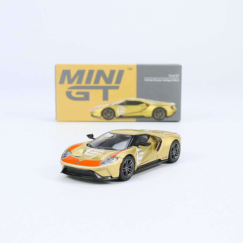 MINIGT 1:64 Model Car Ford GT Holman Moody Heritage Metal Sport Vehicle # 536