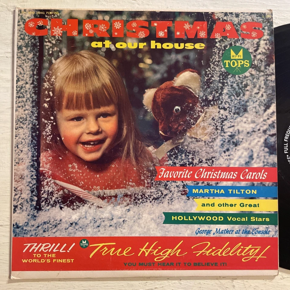 Martha Tilton Christmas At Our House LP Tops Mono Classic 50s Holiday Cover!!!! Foto 2 de 4