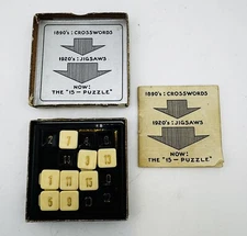 The 15 Puzzle Rudolf Steiner Co Vintage Sliding Number Tile Game w Box